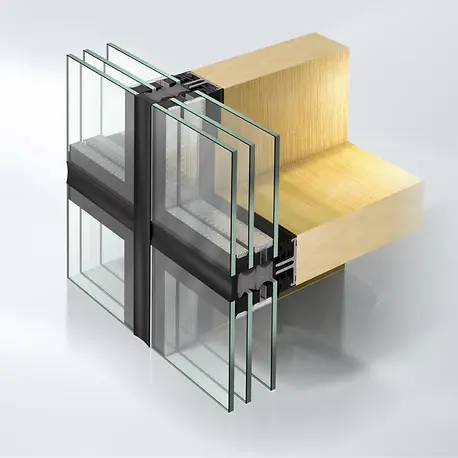 Schüco Julkisivujärjestelmä AOC 60 SG TI.SI