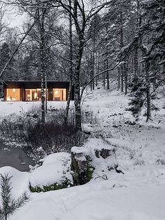 Villa Villmarken vinterlandskap