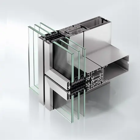 Schüco Julkisivujärjestelmä AF UDC 80 CV.SI