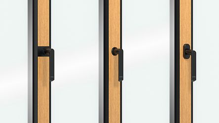 Schüco WoodDesign - aluminiumfönster med trädesign