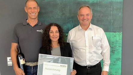 WIKKA Fenster + Türen Systeme GmbH, Waghäusel, Schüco Partner; Jubiläum: 40 Jahre Bestehen, Glückwunsch!