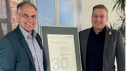 20 Jahre Schüco Partner: SBS Metallbau GmbH Fenster und Fassadensysteme, Fensterbach