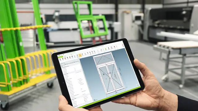 SchüCal Software für Metallverarbeiter auf einem Tablet 