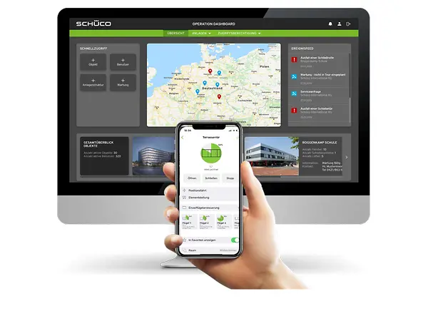 App Schüco Building Skin Control per monitorare finestre e porte da remoto