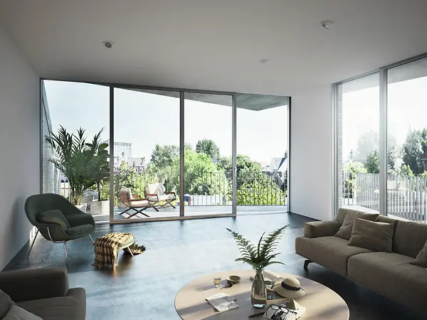 Sistema alzante scorrevole Schüco ASE 80.HI ad alte prestazioni termiche e acustiche