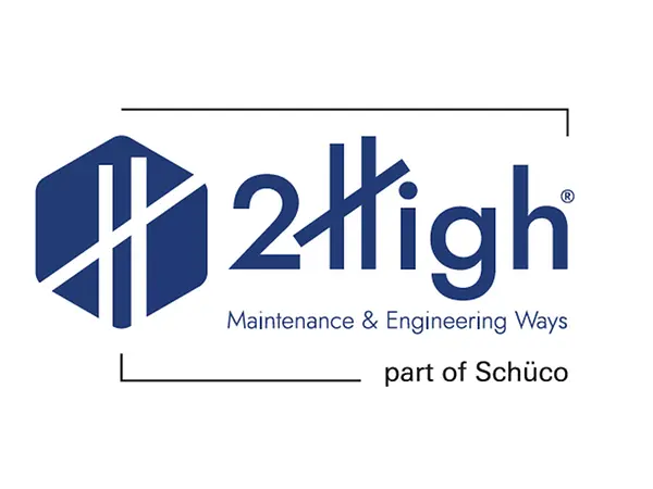 Logo 2High, partner Schüco per manutenzione e lavori in quota su facciate