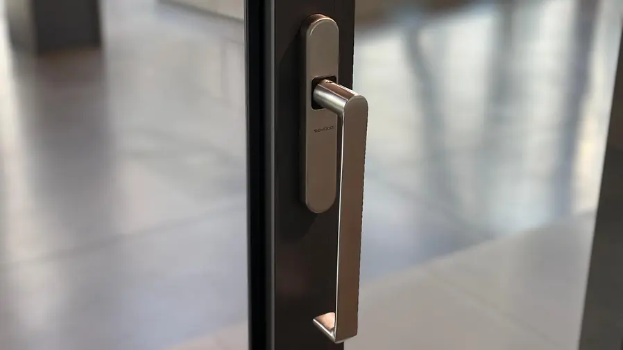 Maniglia per sistema scorrevole alzante Schüco in alluminio