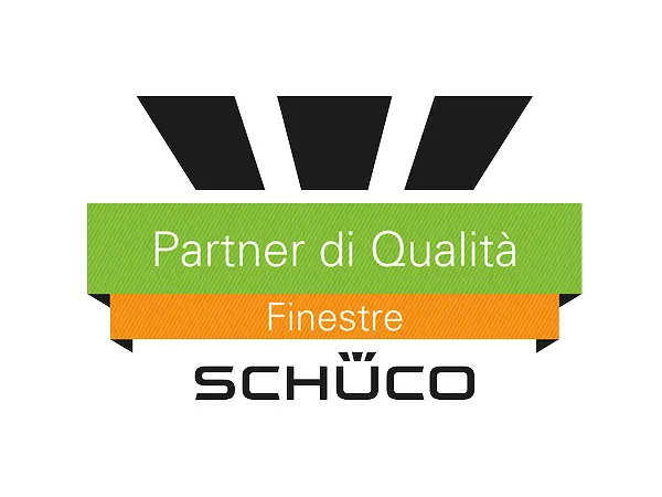 Logo ufficiale del programma Schüco “Partner di Qualità Finestre”, dedicato alla formazione dei serramentisti