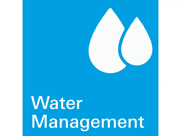 Icona Water Management del programma Cradle to Cradle, dedicata alla gestione sostenibile delle risorse idriche.