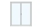 Terrassentür-2-teilig
