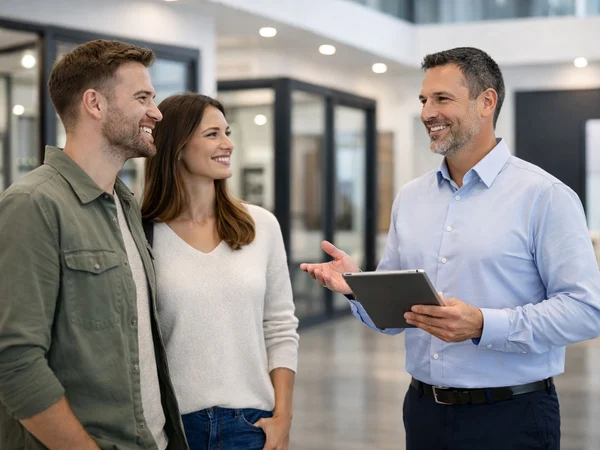 Beratung im Schüco Showroom