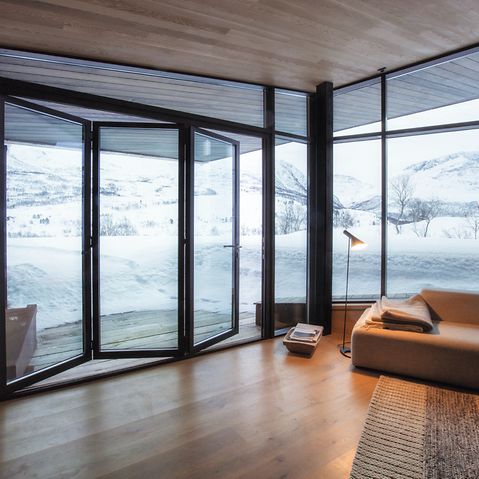 foldedør Black Lodge, Fjellsetra